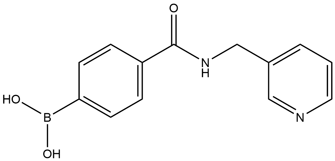 B-[4-[[(3-Pyridinylmethyl)amino]carbonyl]phenyl]boronic acid Structure