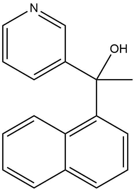 α-Methyl-α-1-naphthalenyl-3-pyridinemethanol Structure