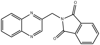 1H-Isoindole-1,3(2H)-dione, 2-(2-quinoxalinylmethyl)- 구조식 이미지