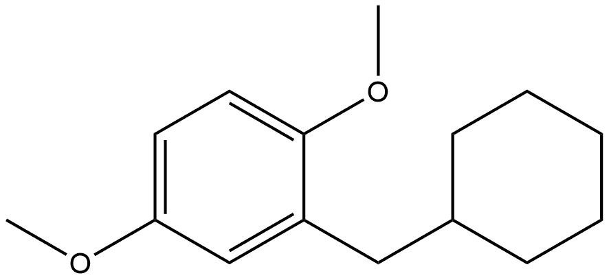 2-(Cyclohexylmethyl)-1,4-dimethoxybenzene Structure