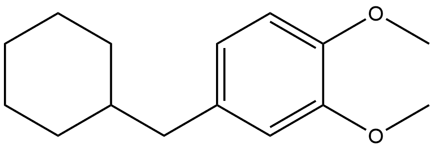 4-(Cyclohexylmethyl)-1,2-dimethoxybenzene Structure