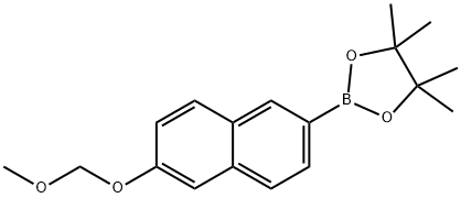 2-(6-(Methoxymethoxy)naphthalen-2-yl)-4,4,5,5-tetramethyl-1,3,2-dioxaborolane Structure