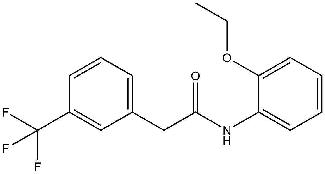 N-(2-Ethoxyphenyl)-3-(trifluoromethyl)benzeneacetamide Structure