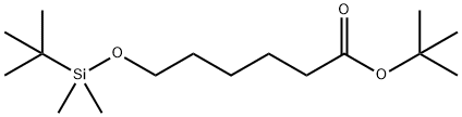 Hexanoic acid, 6-[[(1,1-dimethylethyl)dimethylsilyl]oxy]-, 1,1-dimethylethyl ester 구조식 이미지