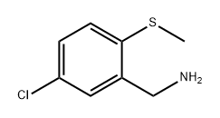 Benzenemethanamine, 5-chloro-2-(methylthio)- Structure