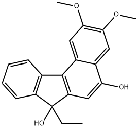 7H-Benzo[c]fluorene-5,7-diol, 7-ethyl-2,3-dimethoxy- Structure