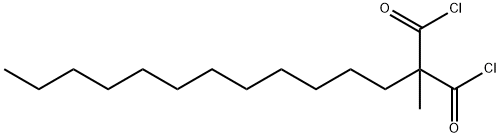 Propanedioyl dichloride, 2-dodecyl-2-methyl- Structure