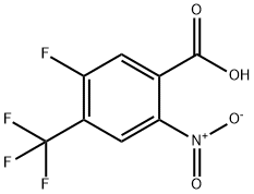 Benzoic acid, 5-fluoro-2-nitro-4-(trifluoromethyl)- Structure