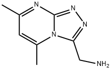 1,2,4-Triazolo[4,3-a]pyrimidine-3-methanamine, 5,7-dimethyl- Structure