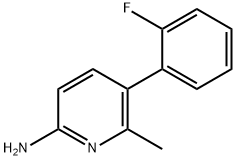 5-(2-Fluorophenyl)-6-methylpyridin-2-amine Structure