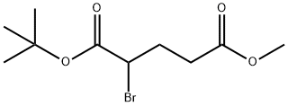 Pentanedioic acid, 2-bromo-, 1-(1,1-dimethylethyl) 5-methyl ester Structure