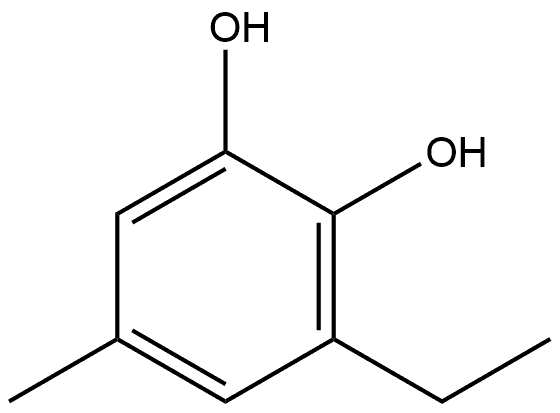 3-Ethyl-5-methyl-1,2-benzenediol Structure