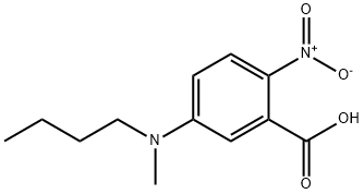 5-[butyl(methyl)amino]-2-nitrobenzoic acid 구조식 이미지