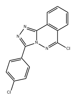 1,2,4-Triazolo[3,4-a]phthalazine, 6-chloro-3-(4-chlorophenyl)- Structure