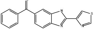 Methanone, phenyl[2-(4-thiazolyl)-1H-benzimidazol-6-yl]- Structure