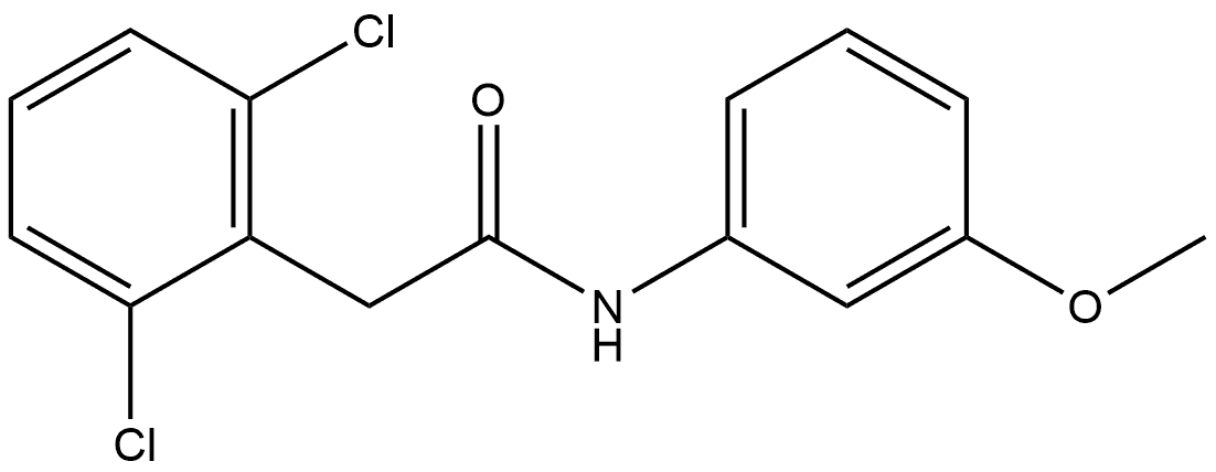 2,6-Dichloro-N-(3-methoxyphenyl)benzeneacetamide Structure