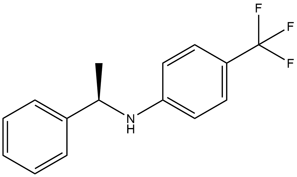 (αR)-α-Methyl-N-[4-(trifluoromethyl)phenyl]benzenemethanamine Structure