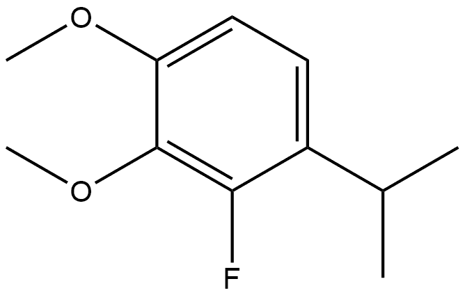 2-Fluoro-3,4-dimethoxy-1-(1-methylethyl)benzene Structure