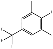 Benzene, 2-iodo-1,3-dimethyl-5-(trifluoromethyl)- Structure