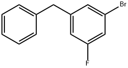 1-Benzyl-3-bromo-5-fluorobenzene Structure