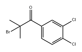 1-Propanone, 2-bromo-1-(3,4-dichlorophenyl)-2-methyl- Structure