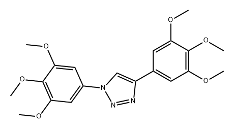 1H-1,2,3-Triazole, 1,4-bis(3,4,5-trimethoxyphenyl)- Structure