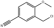 Benzonitrile, 3-(chloromethyl)-4-methoxy- Structure