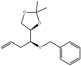 1,3-Dioxolane, 2,2-dimethyl-4-[(1S)-1-(phenylmethoxy)-3-buten-1-yl]-, (4R)- Structure