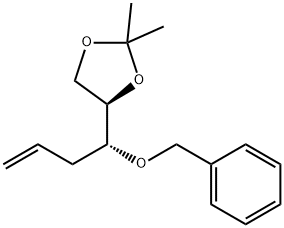 1,3-Dioxolane, 2,2-dimethyl-4-[(1R)-1-(phenylmethoxy)-3-buten-1-yl]-, (4R)- Structure