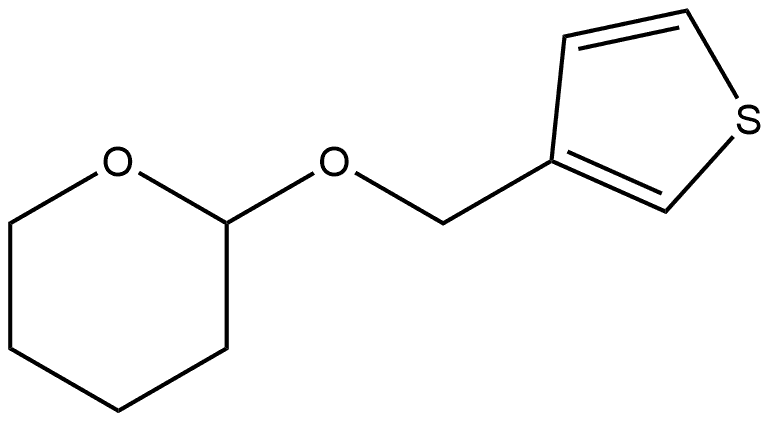 2H-Pyran, tetrahydro-2-(3-thienylmethoxy)- Structure