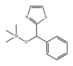 Thiazole, 2-[phenyl[(trimethylsilyl)oxy]methyl]- 구조식 이미지