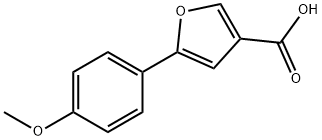 3-Furancarboxylic acid, 5-(4-methoxyphenyl)- Structure