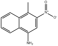 1-Naphthalenamine, 4-methyl-3-nitro- 구조식 이미지