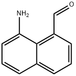 1-Aminonaphthalene-8-carboxaldehyde 구조식 이미지