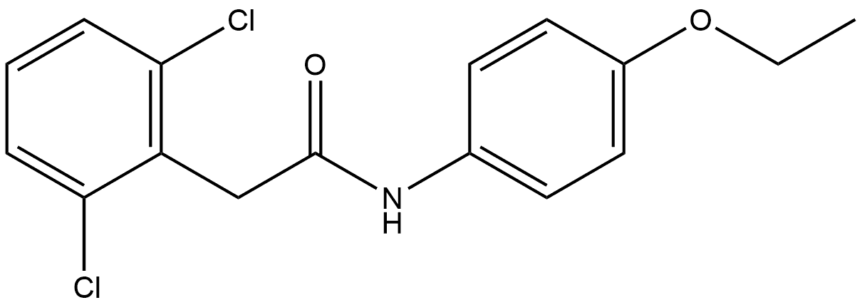 2,6-Dichloro-N-(4-ethoxyphenyl)benzeneacetamide Structure