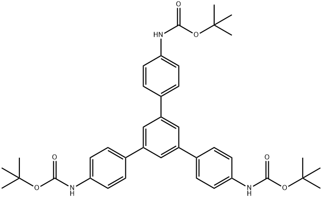 Carbamic acid, [5'-[4-[[(1,1-dimethylethoxy)carbonyl]amino]phenyl][1,1':3',1'']terphenyl-4,4''-diyl]bis-, bis(1,1-dimethylethyl) ester (9CI) 구조식 이미지