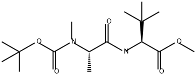 L-Valine, N-[(1,1-dimethylethoxy)carbonyl]-N-methyl-L-alanyl-3-methyl-, methyl ester (9CI) Structure