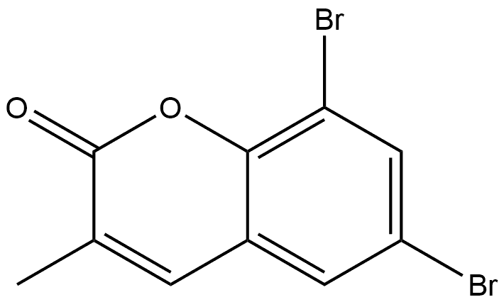 6,8-Dibromo-3-methyl-2H-chromen-2-one Structure