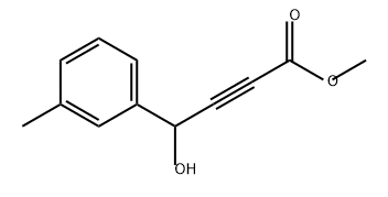 2-Butynoic acid, 4-hydroxy-4-(3-methylphenyl)-, methyl ester Structure