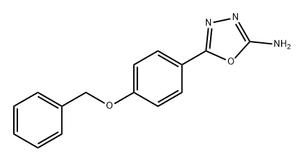 1,3,4-Oxadiazol-2-amine, 5-[4-(phenylmethoxy)phenyl]- Structure