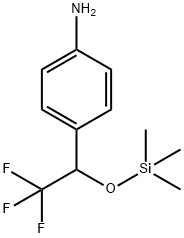 4-(2,2,2-Trifluoro-1-((trimethylsilyl)oxy)ethyl)aniline 구조식 이미지