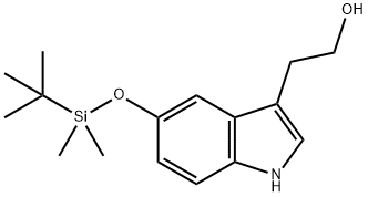 1H-Indole-3-ethanol, 5-[[(1,1-dimethylethyl)dimethylsilyl]oxy]- Structure