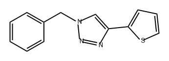 1H-1,2,3-Triazole, 1-(phenylmethyl)-4-(2-thienyl)- Structure