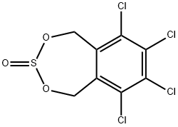 2,4,3-Benzodioxathiepin, 6,7,8,9-tetrachloro-1,5-dihydro-, 3-oxide 구조식 이미지