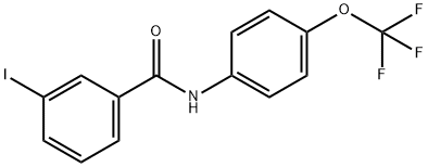 3-Iodo-N-(4-(trifluoromethoxy)phenyl)benzamide Structure