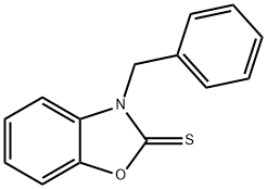 2(3H)-Benzoxazolethione, 3-(phenylmethyl)- Structure