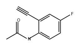 Acetamide, N-(2-ethynyl-4-fluorophenyl)- Structure