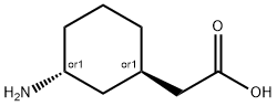 trans-3-amino-cyclohexaneacetic acid 구조식 이미지