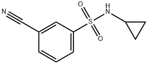3-cyano-N-cyclopropylbenzenesulfonamide Structure