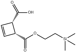 Cis-4-((2-(trimethylsilyl)ethoxy)carbonyl)cyclobut-2-enecarboxylic acid 구조식 이미지